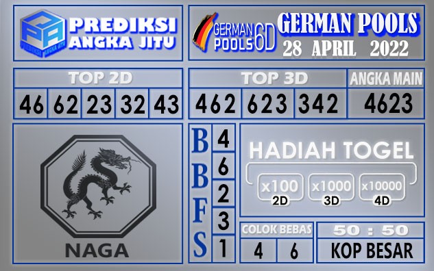 Prediksi Togel German hari ini 27 April 2022