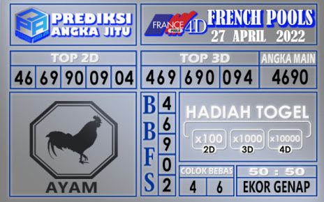 Prediksi togel French hari ini 27 April 2022