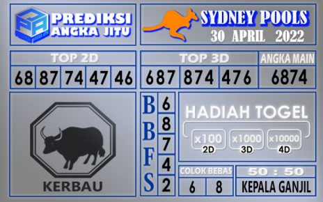 Prediksi togel Sydney hari ini 30 April 2022