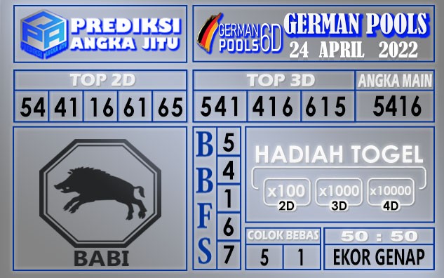 Prediksi togel german hari ini 24 April 2022