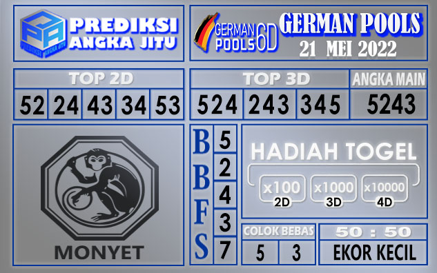 Prediksi Togel German hari ini 21 Mei 2022