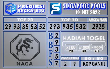 Prediksi Togel singapore hari ini 19 Mei 2022