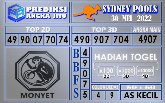 Prediksi Togel sydney hari ini 30 Mei 2022