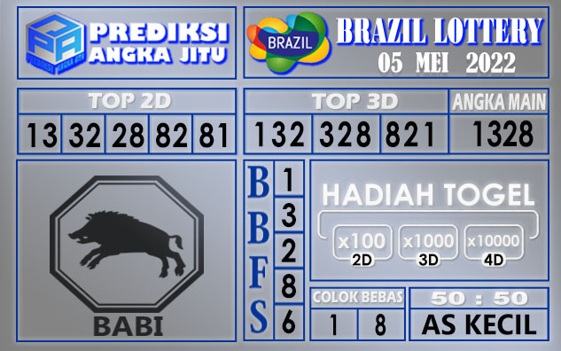 Prediksi togel Brazil hari ini 05 Mei 2022