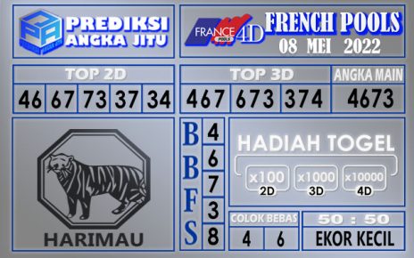 Prediksi togel French hari ini 08 Mei 2022