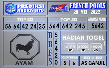 Prediksi togel French hari ini 20 mei 2022