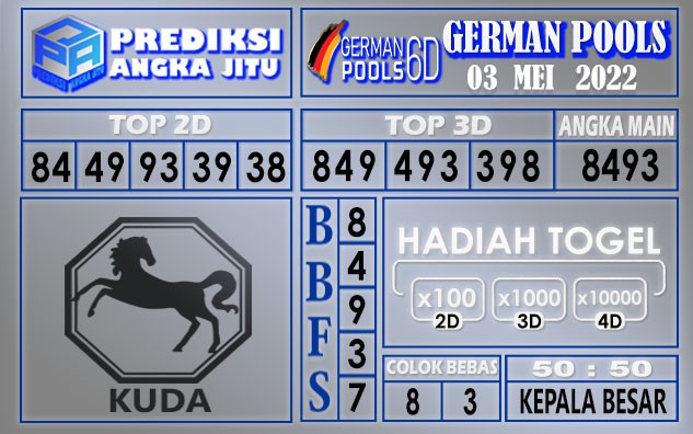 Prediksi togel German hari ini 03 Mei 2022