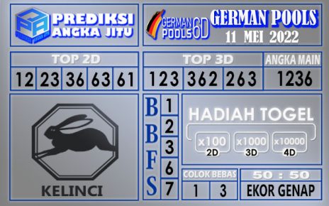 Prediksi togel German hari ini 11 Mei 2022