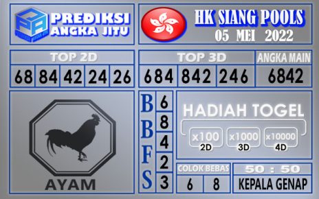 Prediksi togel Hk siang hari ini 05 Mei 2022