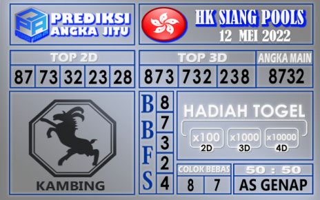 Prediksi togel Hk siang hari ini 12 Mei 2022