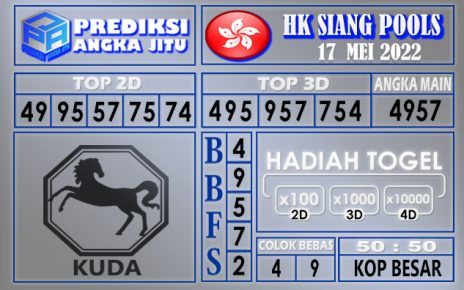 Prediksi togel Hk siang hari ini 17 Mei 2022