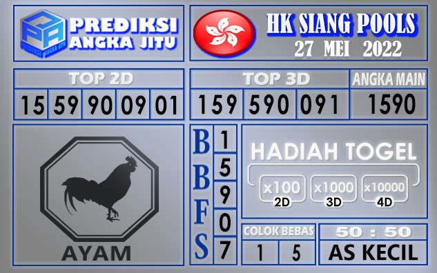 Prediksi togel Hk siang hari ini 27 Mei 2022