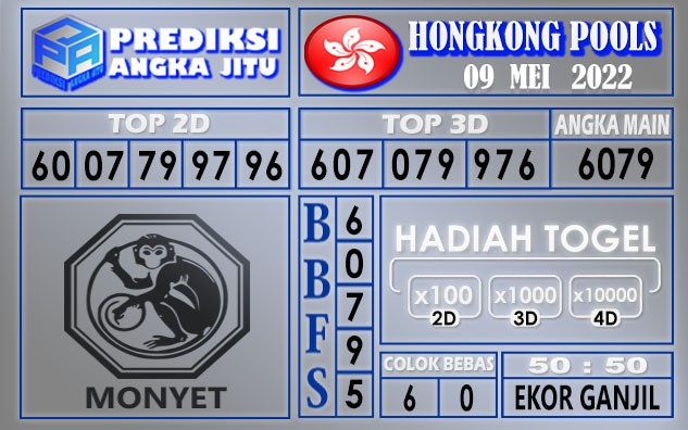 Prediksi togel Hongkong hari ini 09 Mei 2022