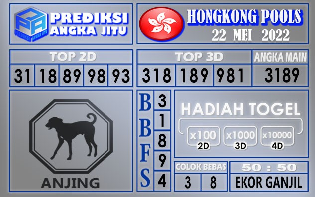 Prediksi togel Hongkong hari ini 22 mei 2022