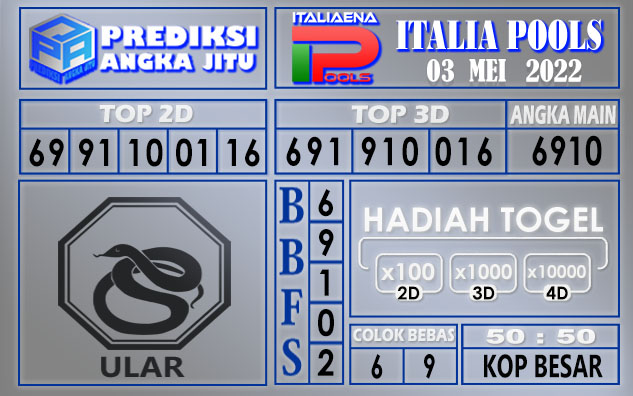 Prediksi togel Italia hari ini 03 mei 2022