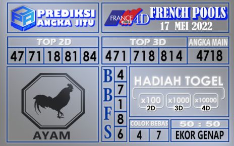 Prediksi togel french hari ini 17 mei 2022