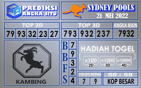 Prediksi togel sydney hari ini 21 mei 2022