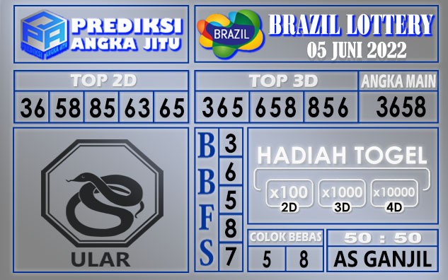 Prediksi togal brazil hari ini 05 juni 2022