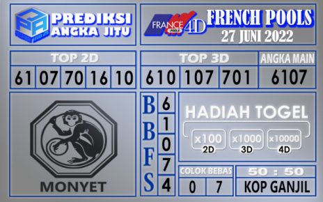 Prediksi togel french hari ini 26 juni 2022