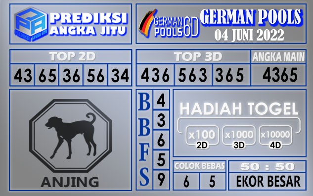 Prediksi togel german hari ini 04 juni 2022