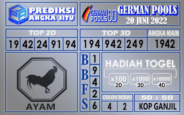 Prediksi togel german hari ini 19 juni 2022