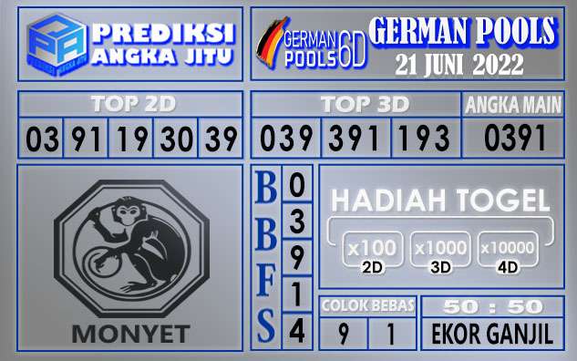 Prediksi togel german hari ini 20 juni 2022