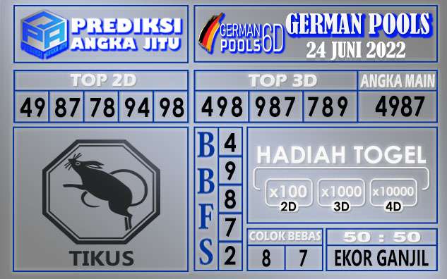 Prediksi togel german hari ini 23 juni 2022