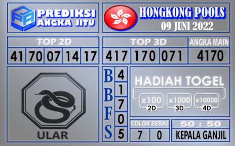 Prediksi togel hongkong hari ini 09 juni 2022