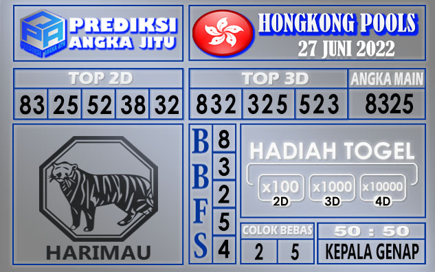 Prediksi togel hongkong hari ini 27 juni 2022