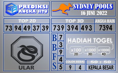 Prediksi togel sydney hari ini 16 juni 2022