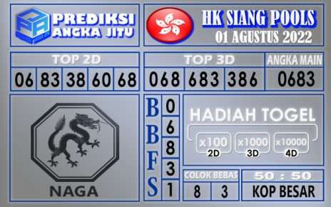 Prediksi togel Hksiang hari ini 01 agustus 2022