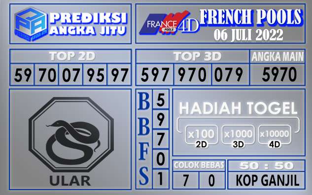 Prediksi togel french hari ini 05 juli 2022