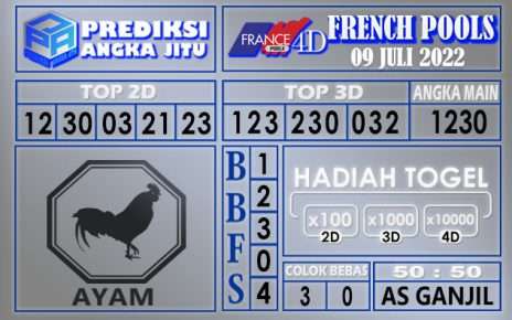 Prediksi togel french hari ini 08 juli 2022