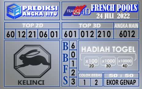 Prediksi togel french hari ini 23 juli 2022