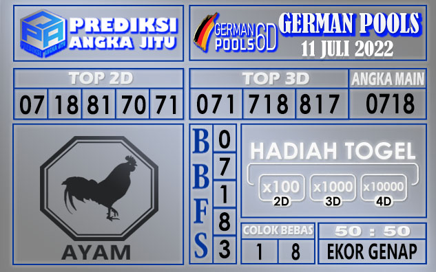 Prediksi togel german hari ini 10 juli 2022