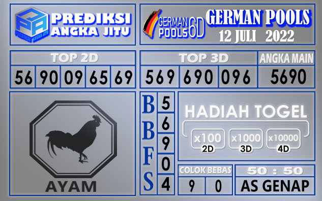 Prediksi togel german hari ini 11 juli 2022