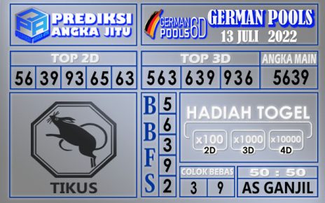 Prediksi togel german hari ini 12 juli 2022