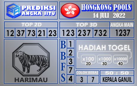 Prediksi togel hongkong hari ini 14 juli 2022