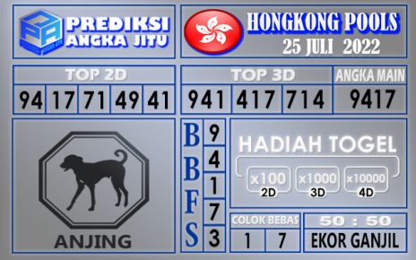 Prediksi togel hongkong hari ini 25 juli 2022