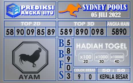 Prediksi togel sydney hari ini 05 juli 2022