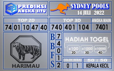 Prediksi togel sydney hari ini 14 juli 2022