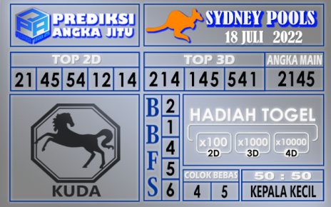 Prediksi togel sydney hari ini 18 juli 2022