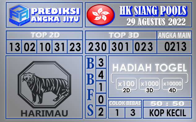 Prediksi Togel Hk Siang Hari Ini 29 Agustus 2022