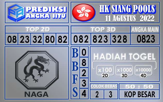 Prediksi togel Hksiang hari ini 11 agustus 2022