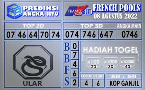 Prediksi togel french hari ini 07 agustus 2022