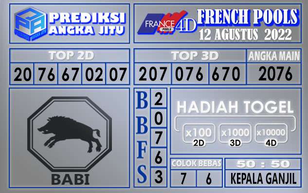 Prediksi togel french hari ini 11 agustus 2022