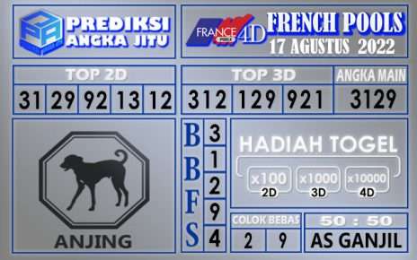 Prediksi togel french hari ini 16 agustus 2022