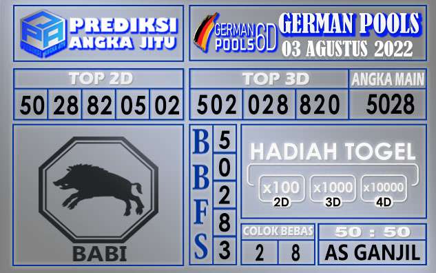 Prediksi togel german hari ini 02 agustus 2022