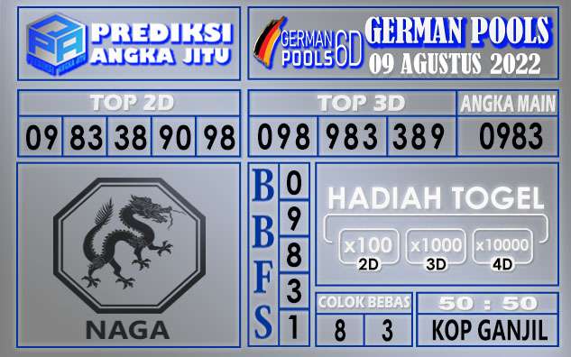 Prediksi togel german hari ini 08 agustus 2022