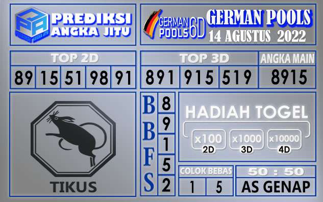 Prediksi togel german hari ini 13 agustus 2022